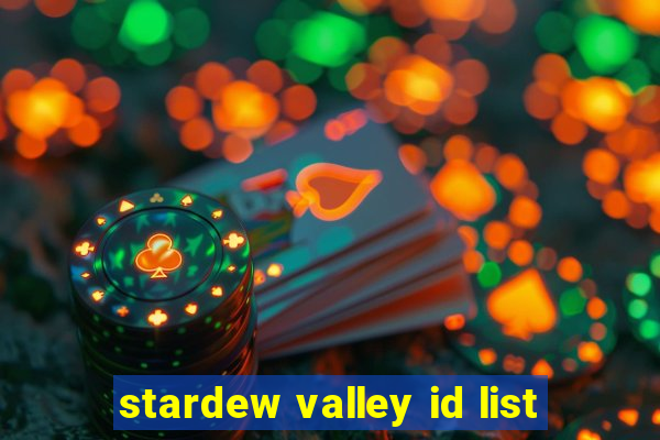 stardew valley id list